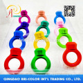 Seguridad para niños 12 colores Formas de anillo Creyones 3D Creyón de dibujo no tóxico